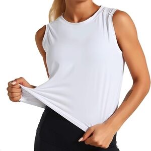 Yogalicious white tank top